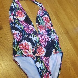 One piece floral Swim Suit